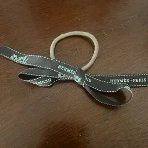 Hermes | Accessories | Hermes Ribbon Hair Tie | Poshmark display picture 3
